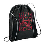 Durable Waterproof Khuyến mại Backpack dây kéo Red / Custom Polyester Túi