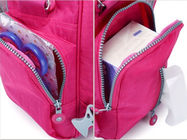 Polyester Baby Baby Tã Backpack Rose Màu thân thiện với môi trường Advantage